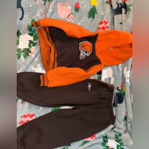 GUC 2T Reebok toddler Brown and orange Cleveland Browns set